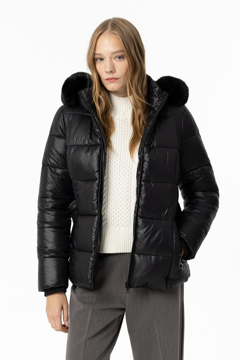 Plomo Padded Coat - Black