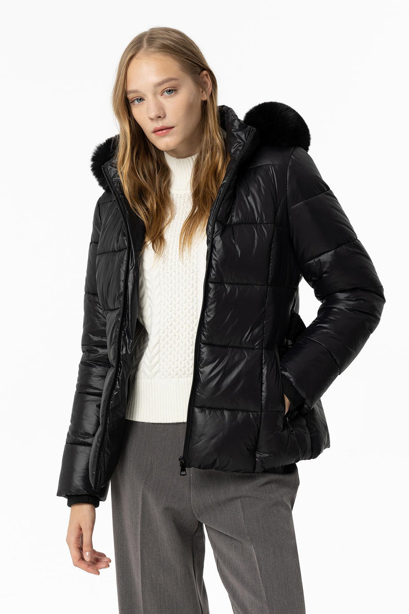 Plomo Padded Coat - Black