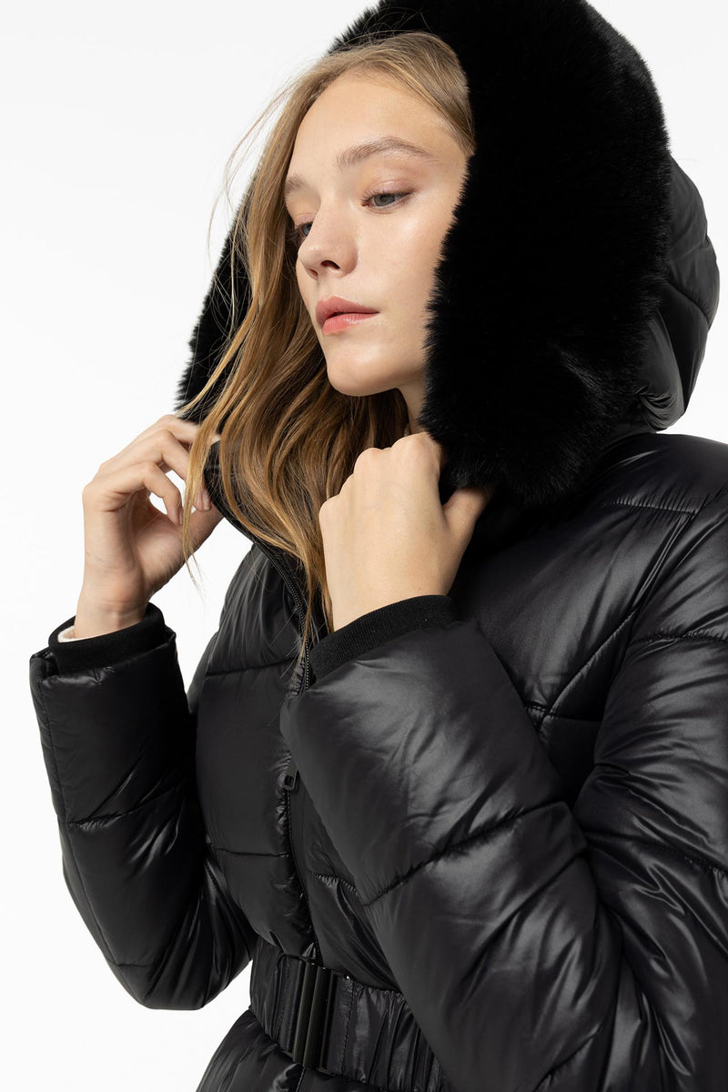 Plomo Padded Coat - Black