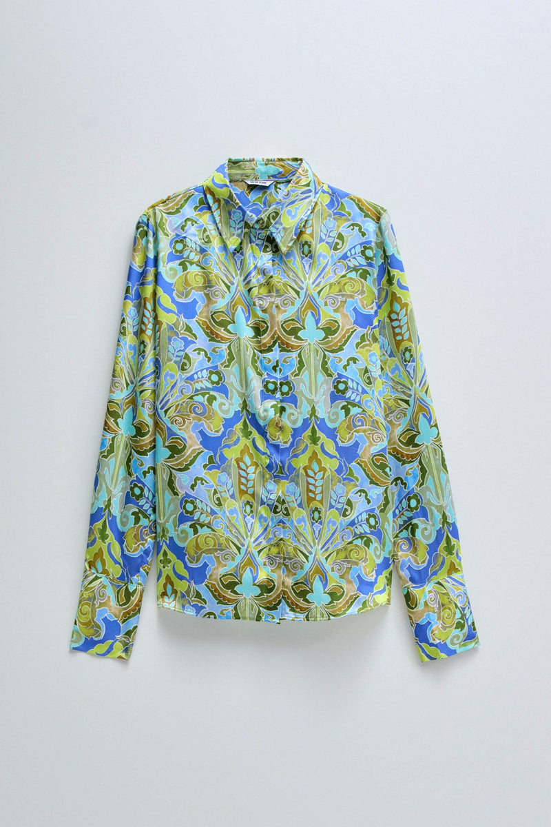 Long Sleeve Shirt - Blue Print