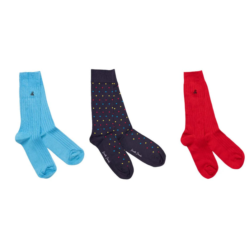 Multi Spot 3 Pair Socks - Multi Spot