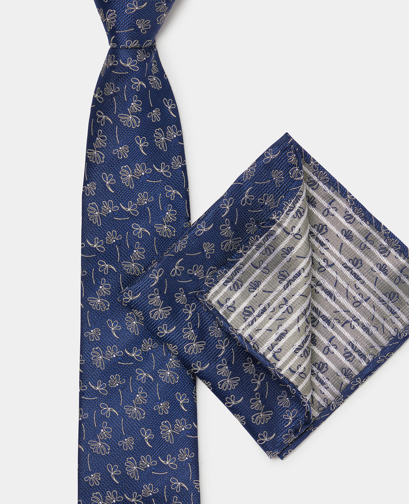 Tie & Pocket Set - Navy1