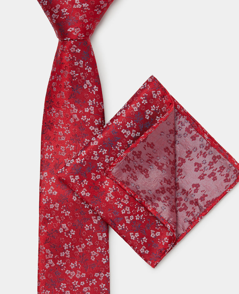 Tie & Pocket Set - Maroon