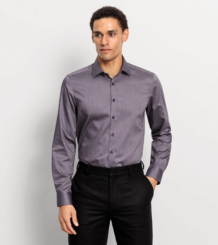 Body Fit Shirt - Plum