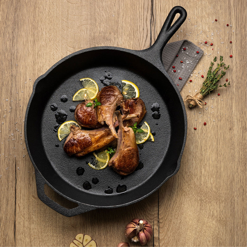 Pre-Seasoned Cast Iron 30cm Skillet Pan