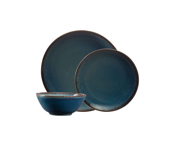 Reactive Blue 12 Piece Dinnerset