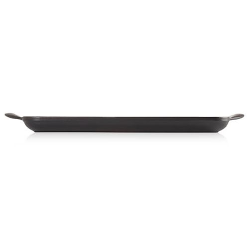 32cm Cast Iron Rectangular Grill - Satin Black