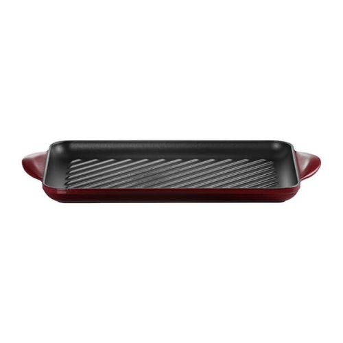 32cm Cast Iron Rectangular Grill - Garnet