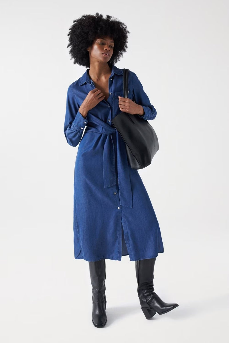 Lightdenim Shirt Dress - Blue