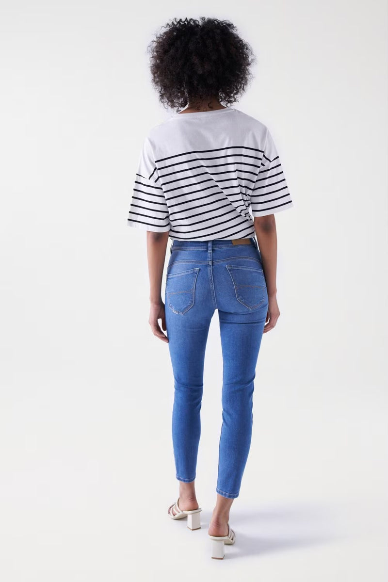 Secret Cropped Skinny - Blue