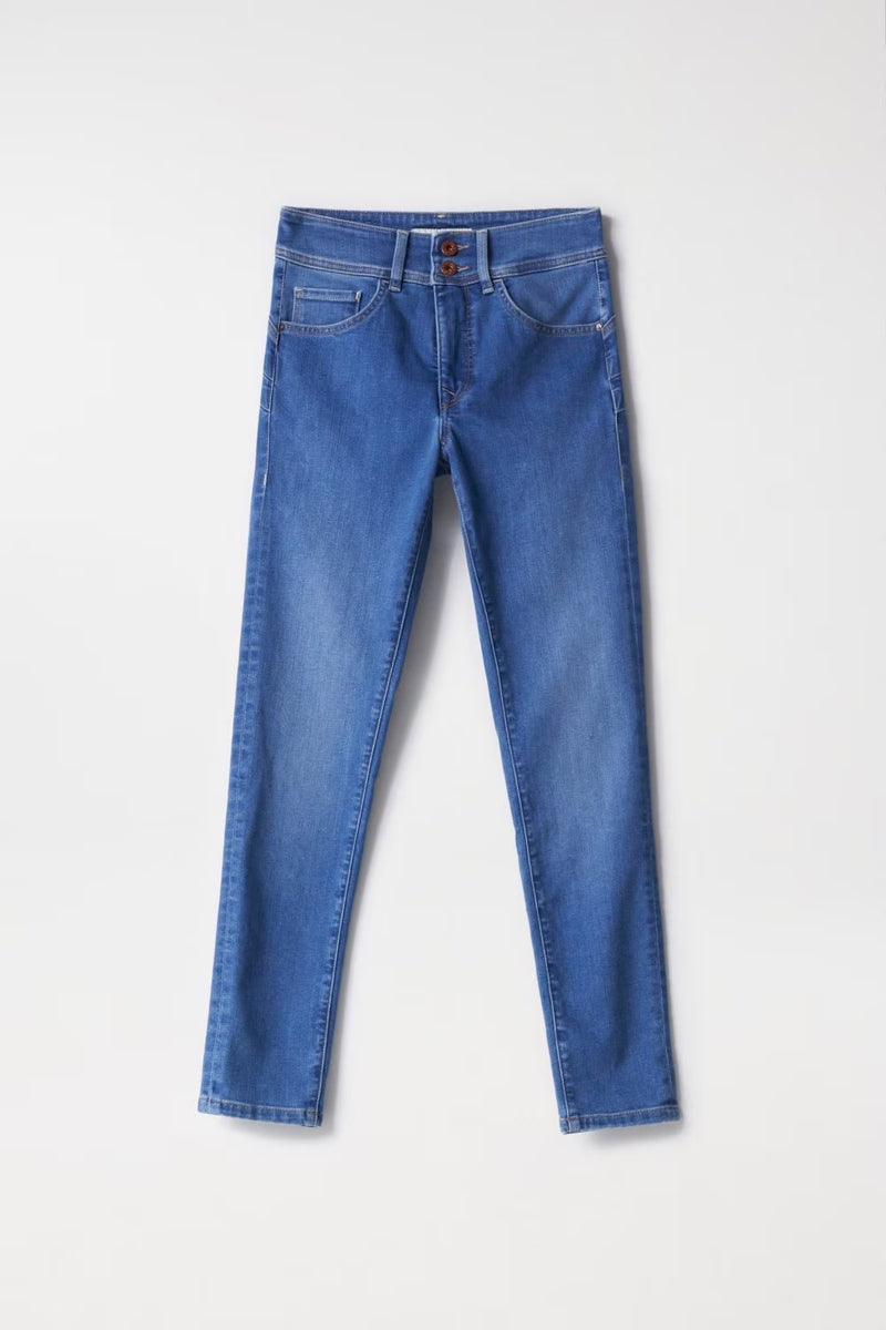 Secret Cropped Skinny - Blue