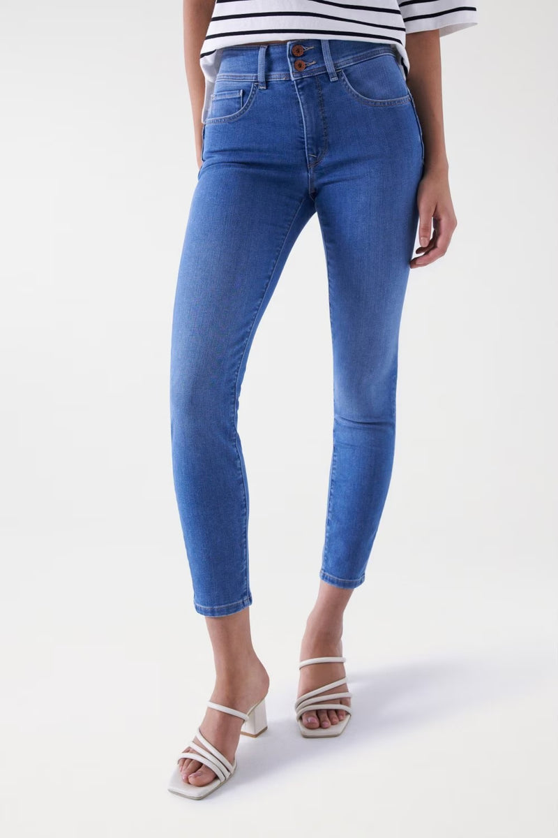 Secret Cropped Skinny - Blue