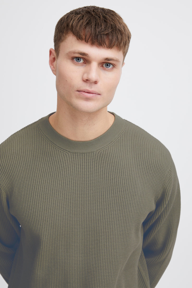 Hami Round Neck Jumper - Vetiver