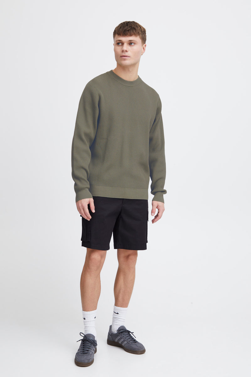 Hami Round Neck Jumper - Vetiver