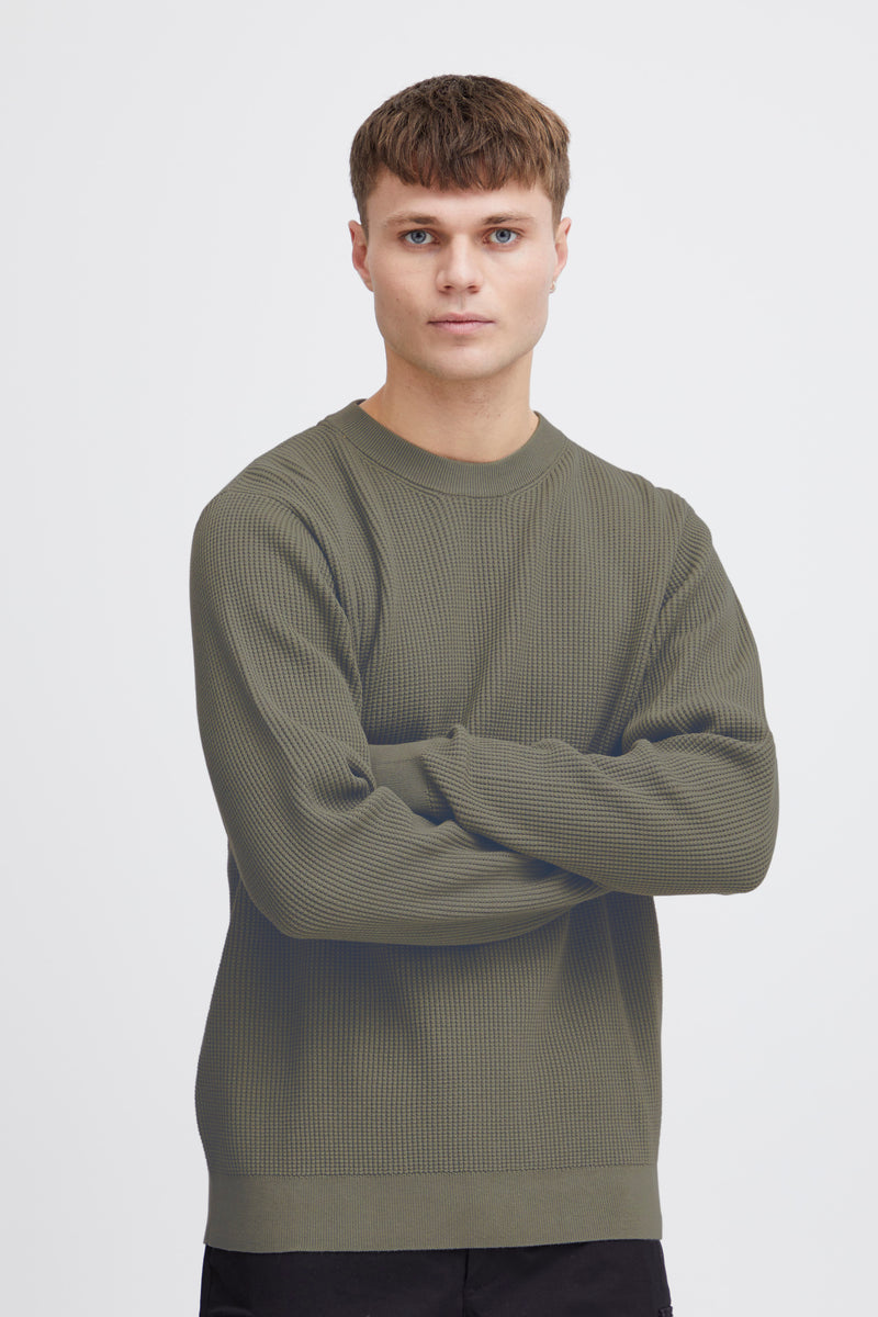 Hami Round Neck Jumper - Vetiver