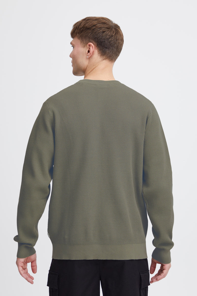 Hami Round Neck Jumper - Vetiver