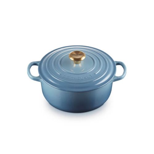 Signature Cast Iron Round Casserole 20cm - Chambray