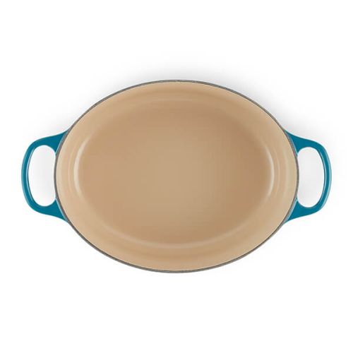 Signature Cast Iron Oval Casserole 29cm - Deep Teal