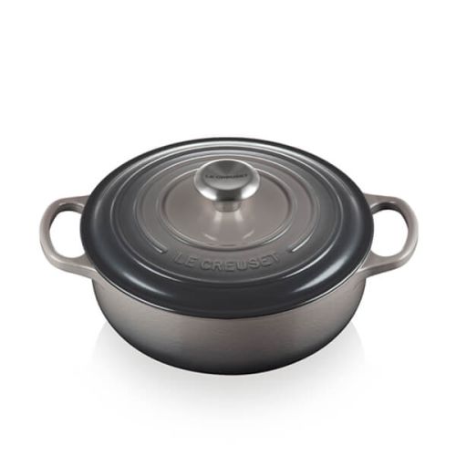 CHEFS SPECIAL PRICE - 24cm Cast Iron Round Sauteuse - Flint