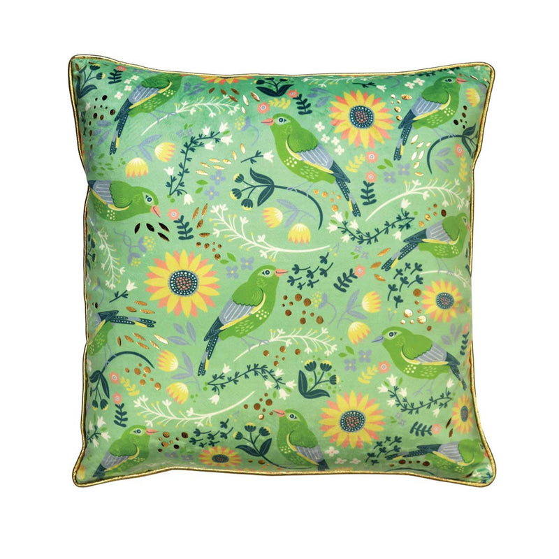 Birdy Cushion - Greenfinch