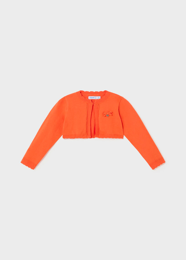 Knit Cardigan - Tangerine