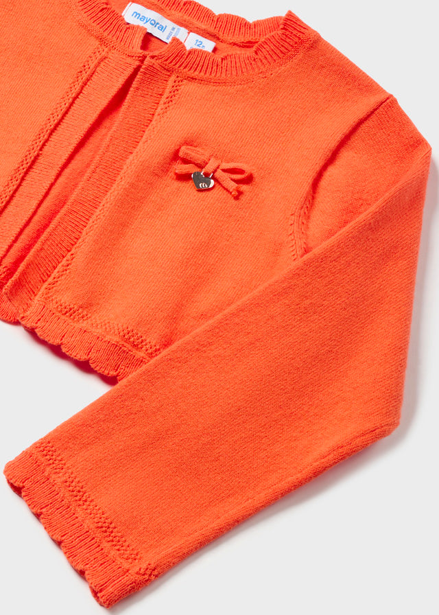 Knit Cardigan - Tangerine