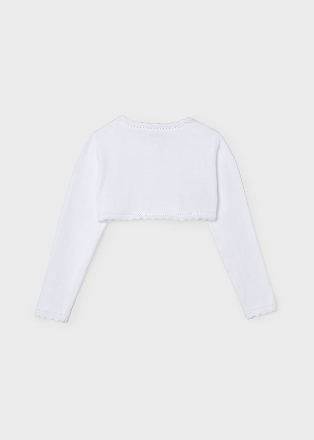 Mayoral Basic Knit Bolero - White