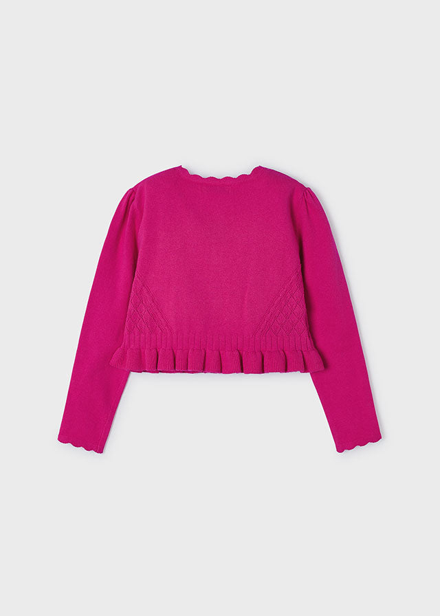 Knit Cardigan - Fuchsia