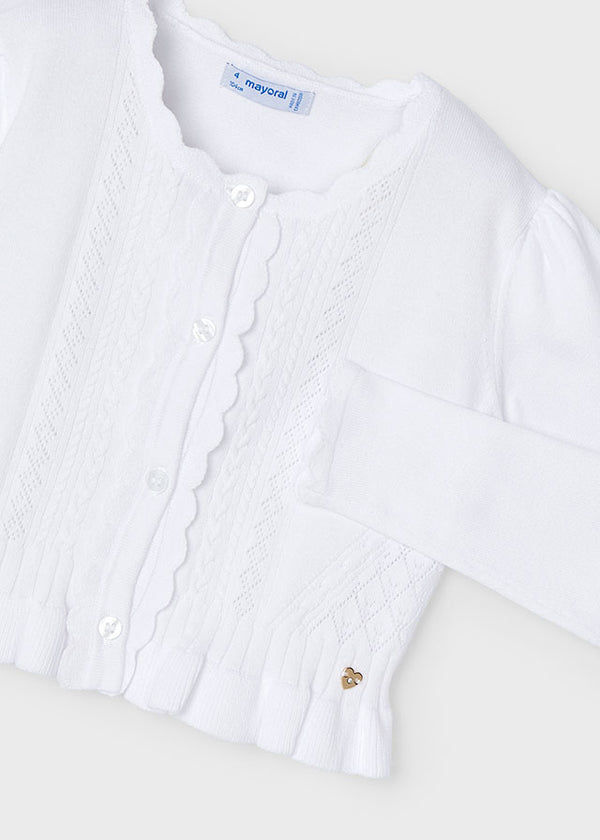 Knit Cardigan - White