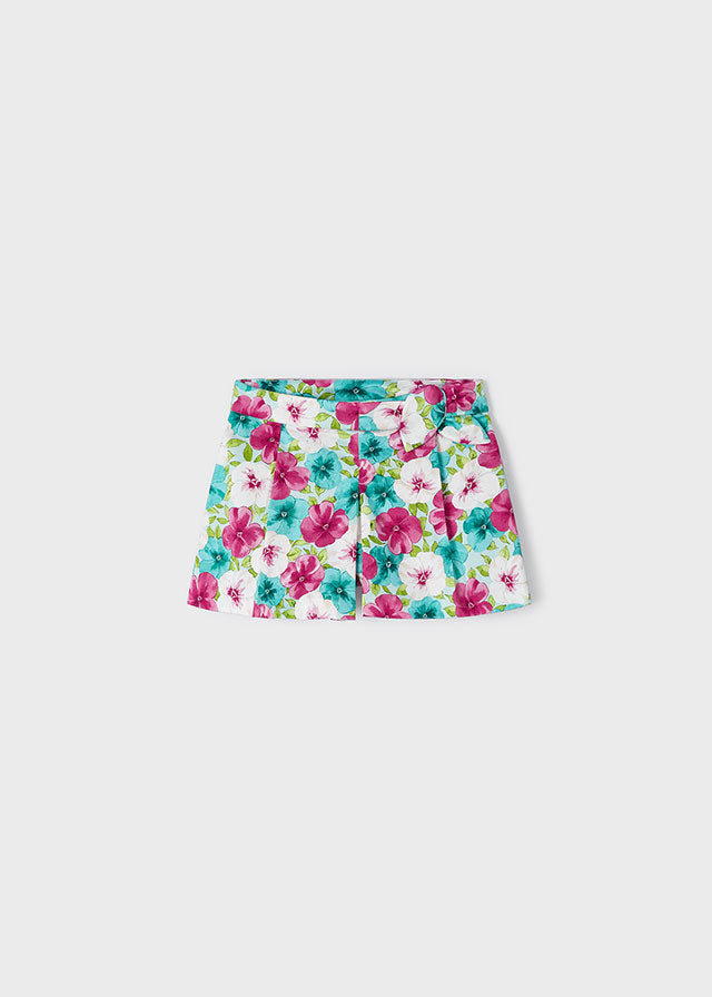 Satin Skort - Fuchsia