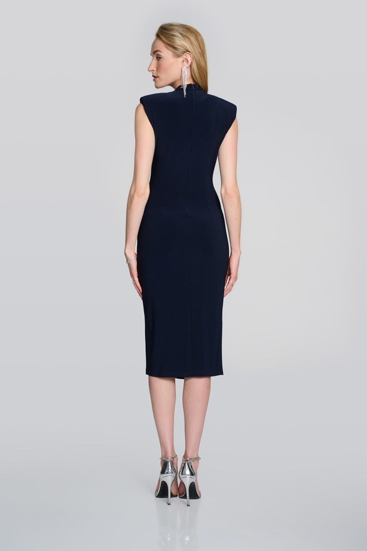 Sleeveless Wrap Dress - Midnight Blue