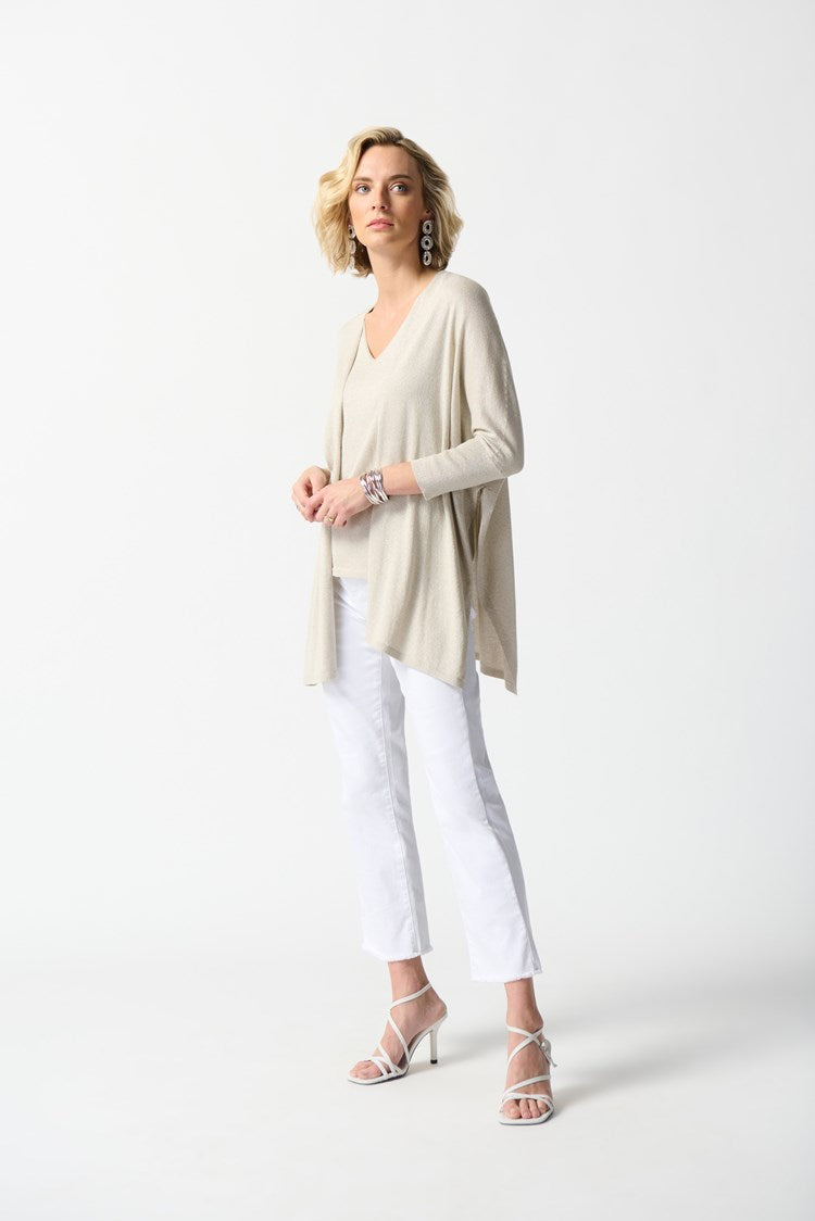 2 Piece Sweater Cover-Up - Sand