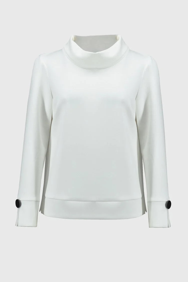 Scuba Jersey Boxy Top - Off White