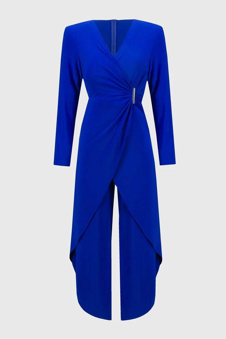 Wrap Culotte Jumpsuit - Royal Sapphire