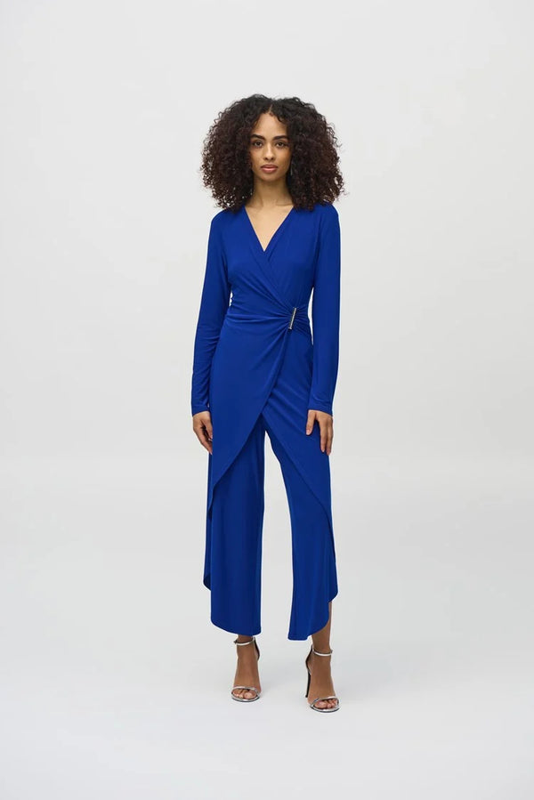 Wrap Culotte Jumpsuit - Royal Sapphire