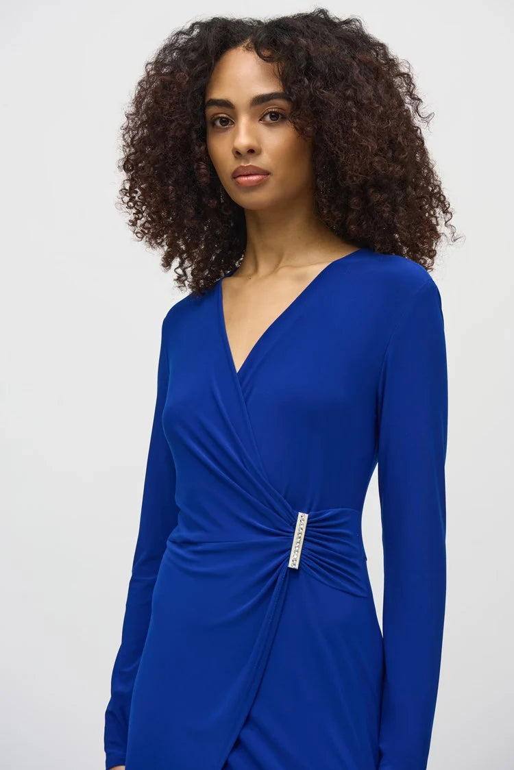 Wrap Culotte Jumpsuit - Royal Sapphire