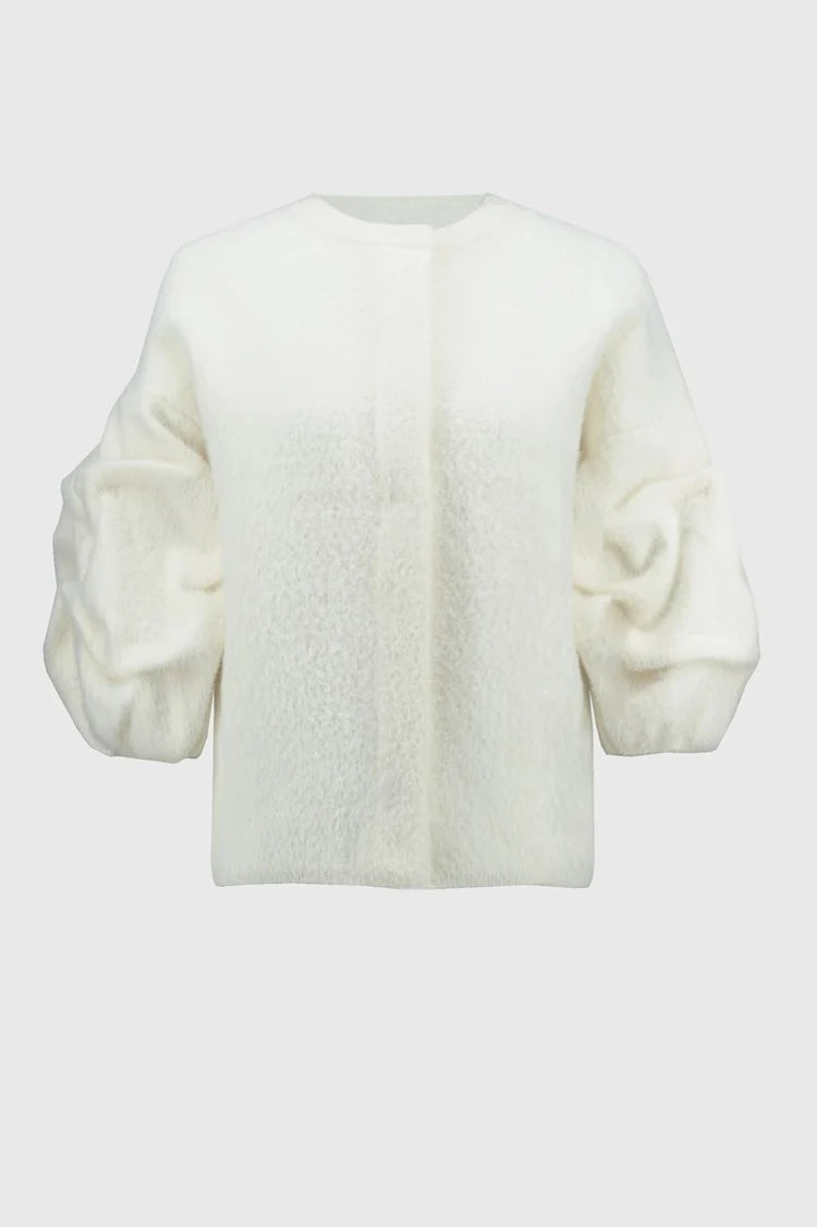 Puff Sleeve Jacket - Vanilla