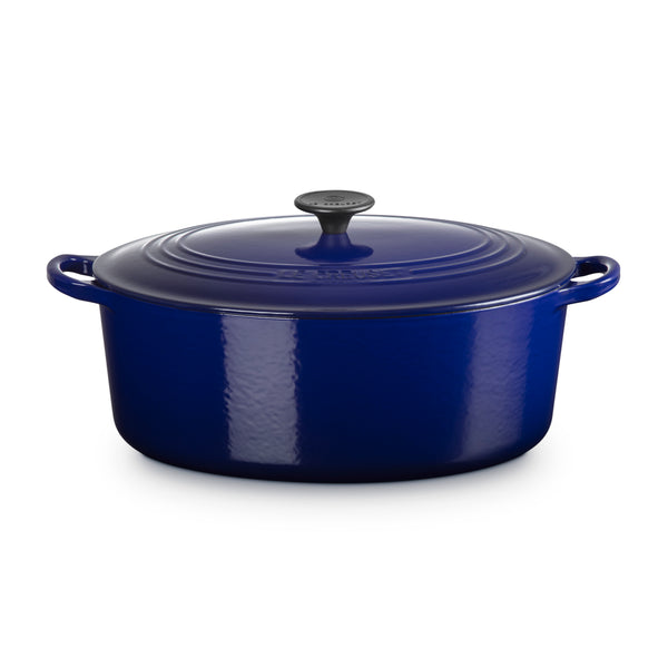 Cast Iron Oval Casserole 31cm - Indigo