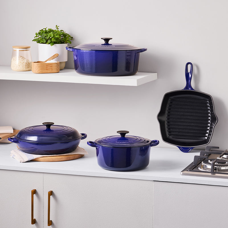 Cast Iron Oval Casserole 31cm - Indigo