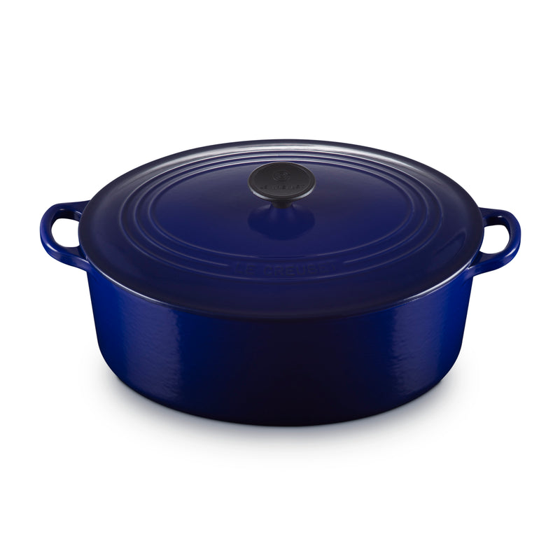 Cast Iron Oval Casserole 31cm - Indigo