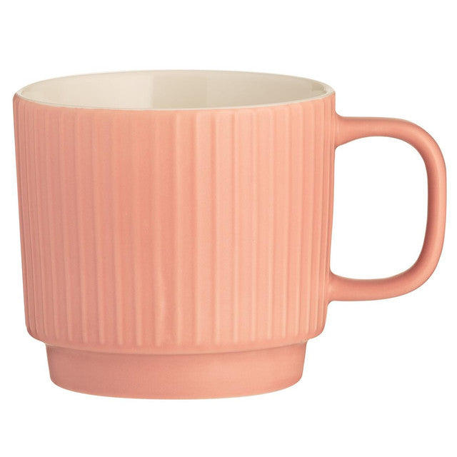 Embossed Line Coral Mug 355ml