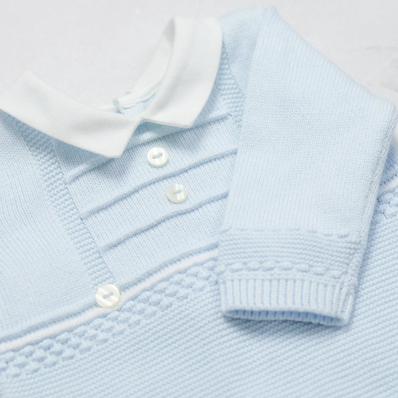 All In One Ridged Yoke - Pale Blue