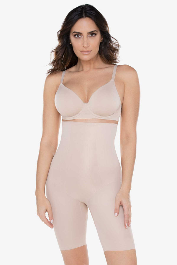 Hi Waist Long Leg Slimmer - Nude