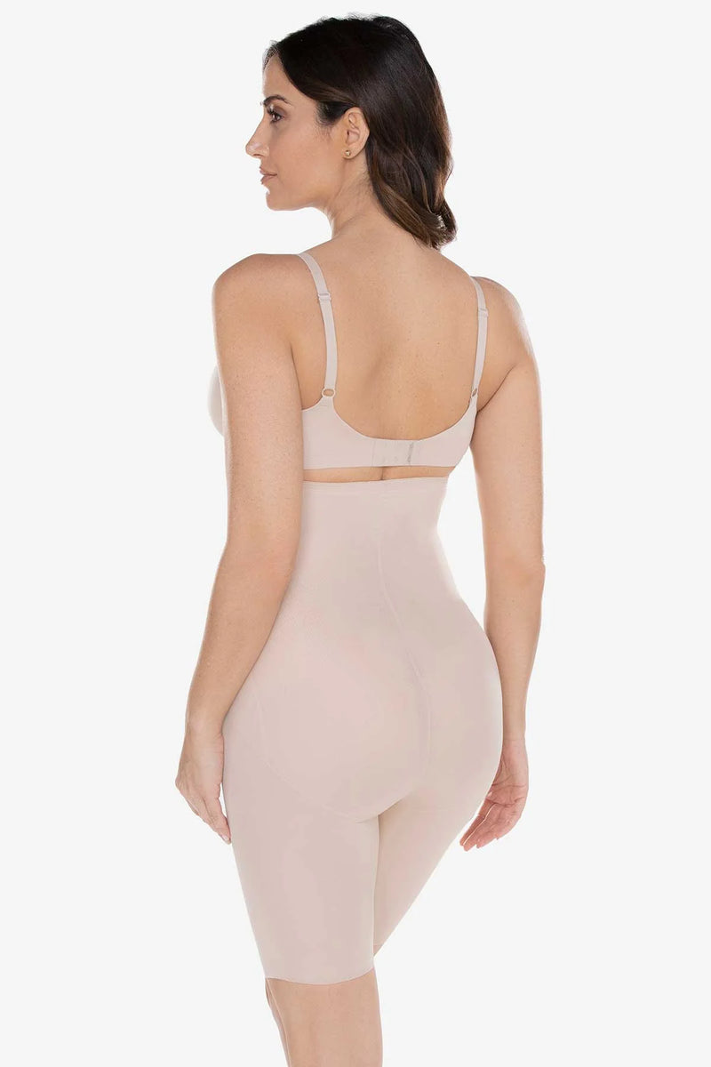 Hi Waist Long Leg Slimmer - Nude