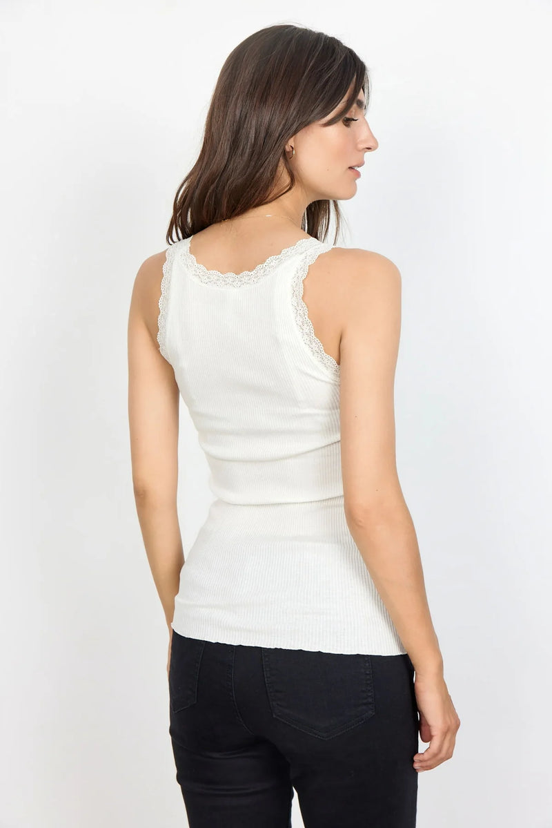 SARONA 1 TOP - Offwhite