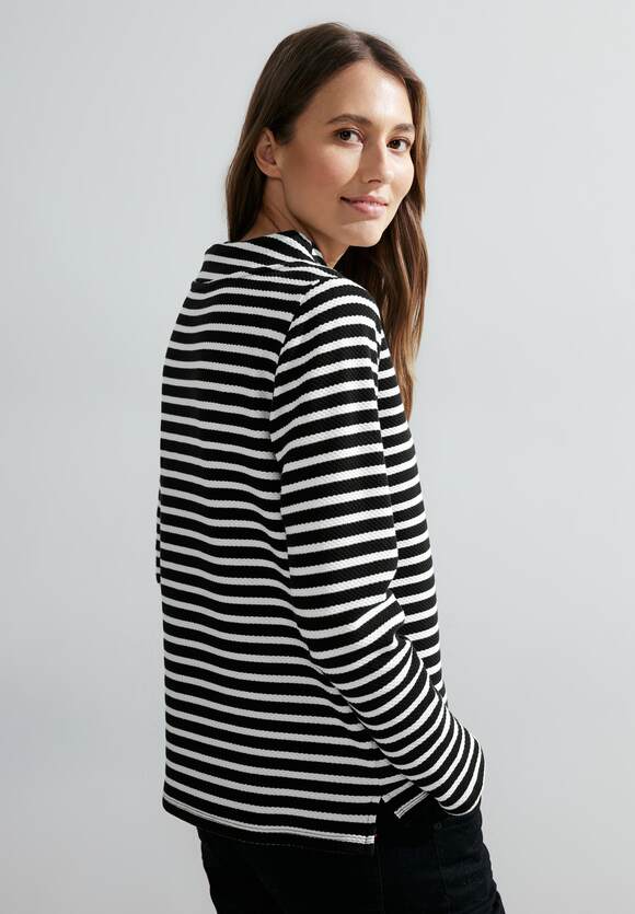 Structure Stripe Shirt - Black