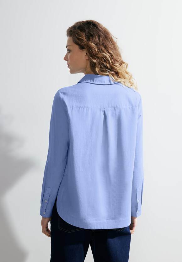 Piqué Blouse - Tranquil Blouse Blue