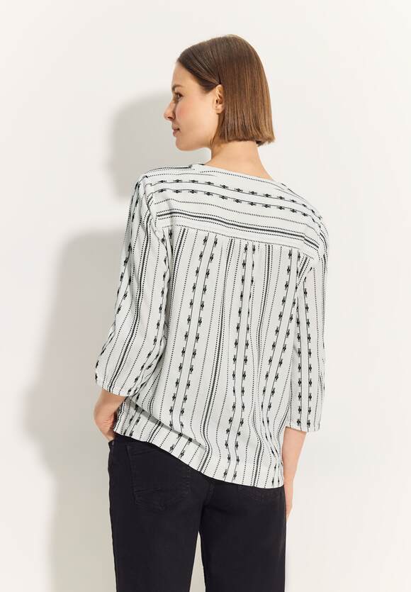 Ethno Stripe Tunic - Vanilla White