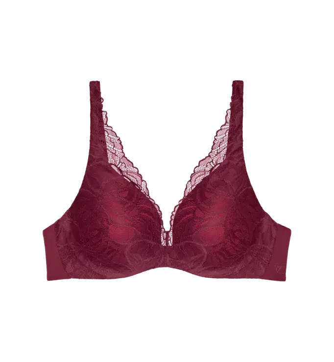 Body Make-Up Illusion Lace Bra - Woodrose