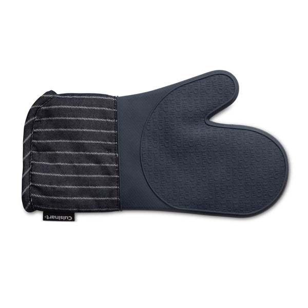 Silicone Oven Mitt - Denim Pin Stripe